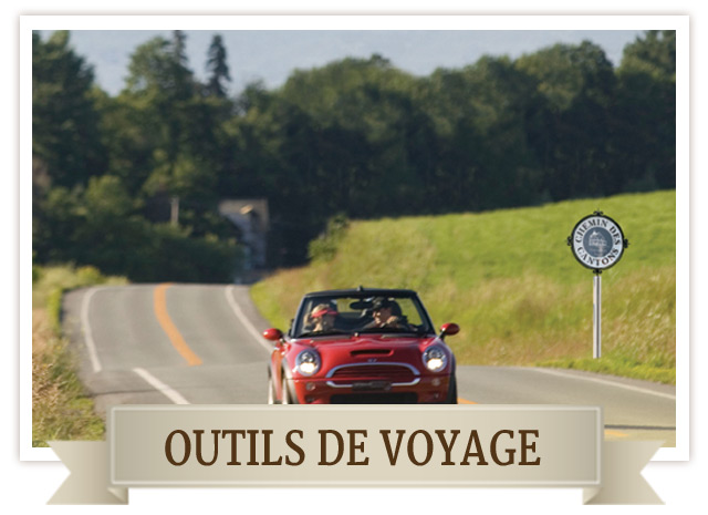 OUTILS DE VOYAGE CARTE CIRCUIT CANTONS-DE-L'EST